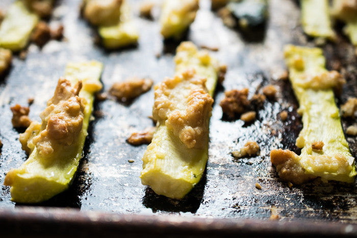 Baked Tempura Zucchini Fries from Castaway Kitchen