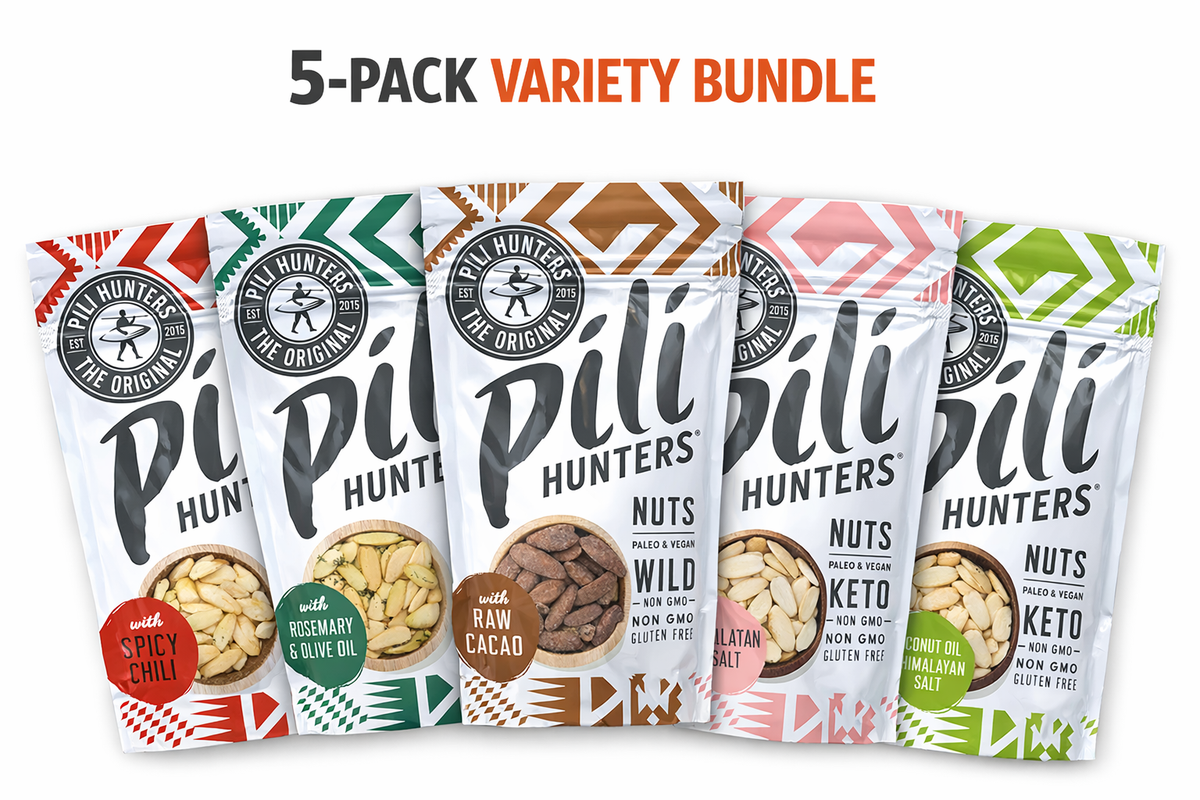 5-Pack Pili Hunters™ Nut Variety FREE SHIPPING!