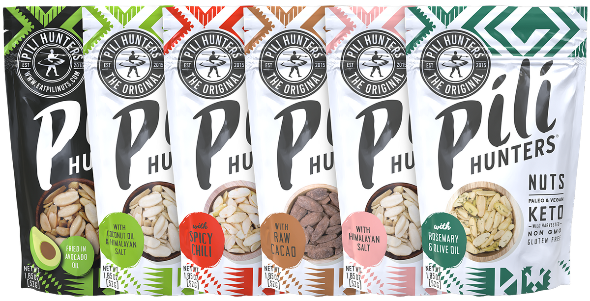 6-pack Pili Hunters™ Nut Variety FREE SHIPPING!