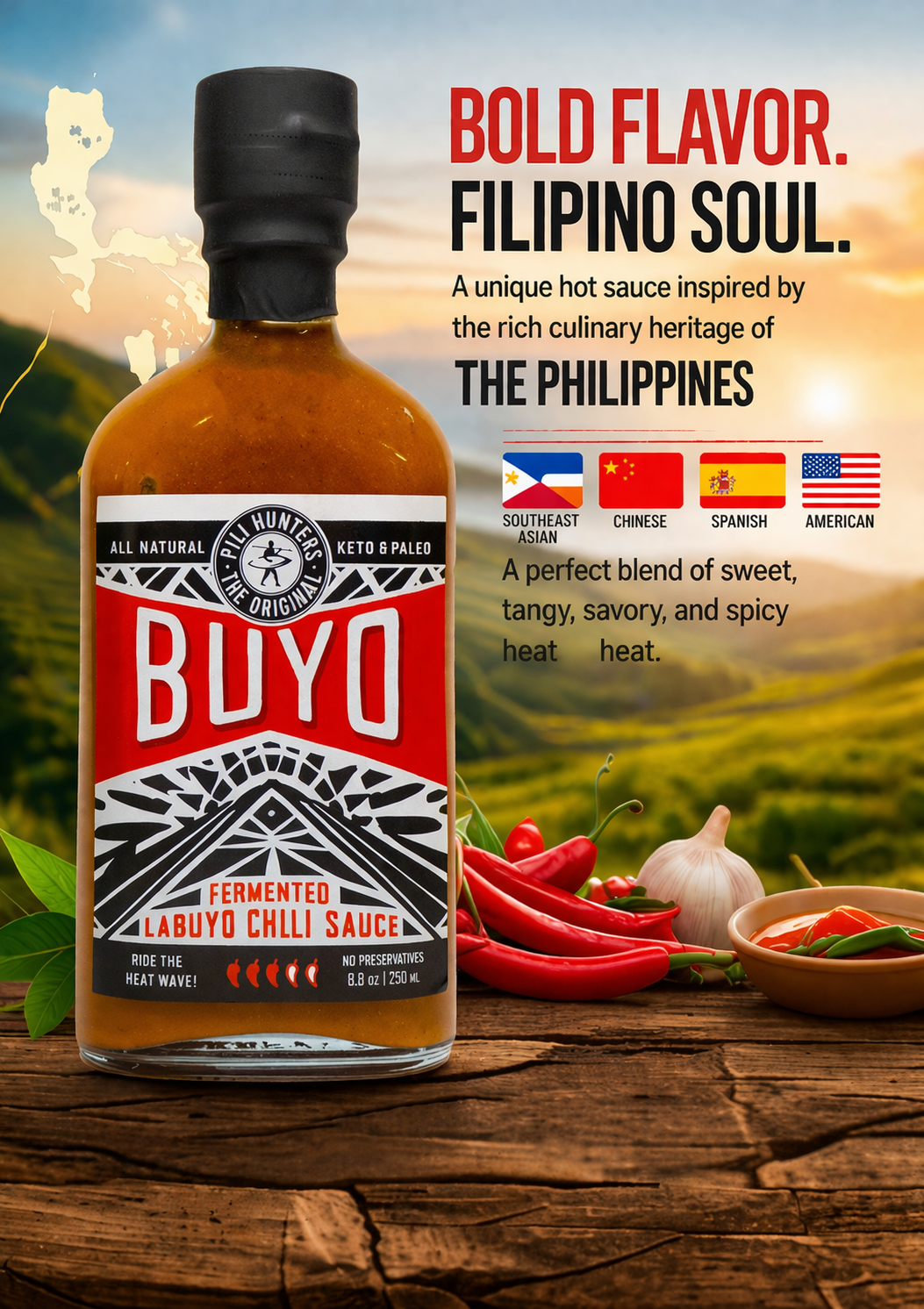 Pili Hunters™ Buyo Fermented Hot Sauce