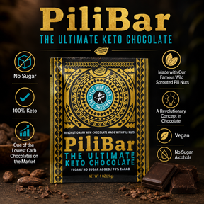Pili Hunters™ Keto PiliBar - Ultimate Keto Dark Chocolate Ultra low Carb