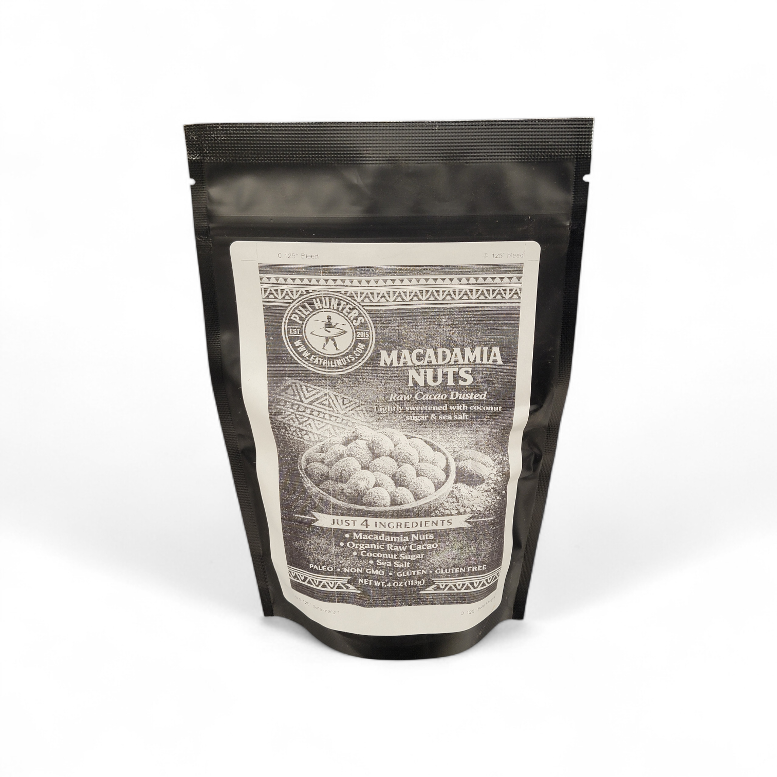 NEW! Raw Cacao Dusted Macadamia Nuts