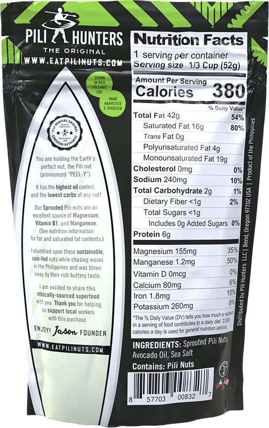 5-Pack Pili Hunters™ Nut Variety FREE SHIPPING!