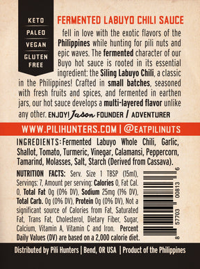 Pili Hunters™ Buyo Fermented Hot Sauce