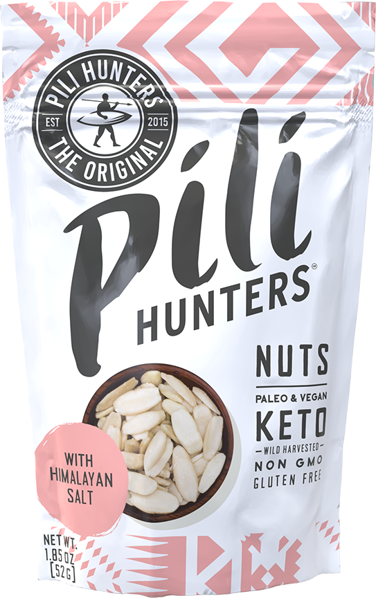 Pilipinporn - Pili Huntersâ„¢ Sprouted Wild Pili Nuts with Pink Himalayan Salt